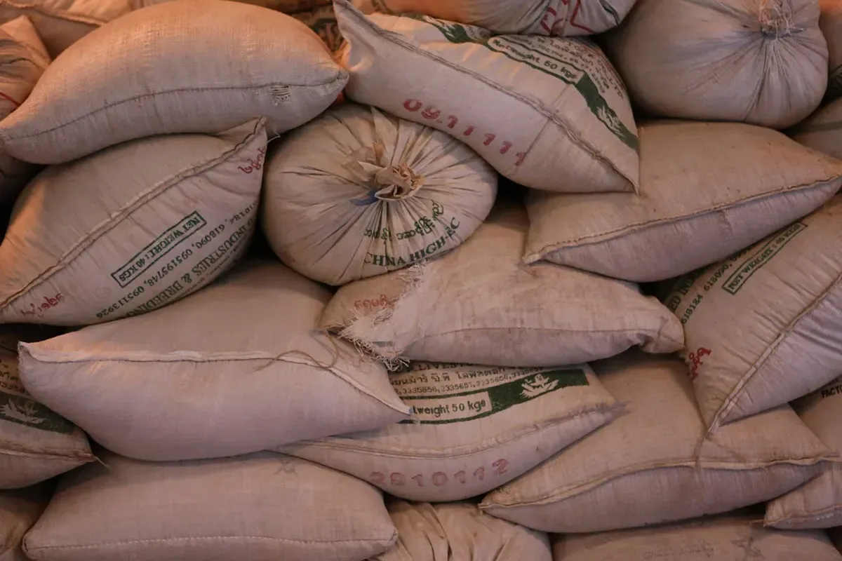 Riz étuvé, sac de 50 kg